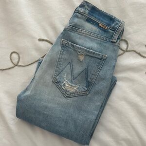 MOTHER Rider Skimp High Waist Straight Leg Jeans